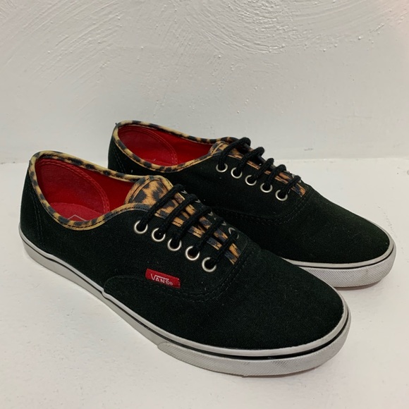 Vans Shoes - Lace Up Vans with Cheetah Trim